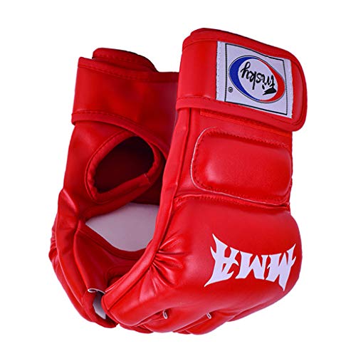 Lahomia MMA Grappling Gloves, Guanti da Boxe Mezze...