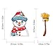 Dreothy Christmas Decor Snowman Waving Arm Stickers Rear Wiper Decal PVC Rear Windshield Wiper Stickers for Cars Window Decals Rear Wiper Vehicle Tags for Wiper Blade Decal (Snowman with Snow Cap)