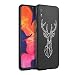 Pnakqil Coque Huawei Mate 20 Lite, Noir Silicone avec Motif Flexible Souple Case Ultra Fine Antichoc Gel TPU Housse de Protection Cover Bumper Drole Dessin pour Huawei Mate20 Lite, Tête de cerf