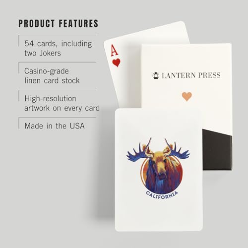 Baraja de Póker California Vivid Moose 52 cartas miniatura 3