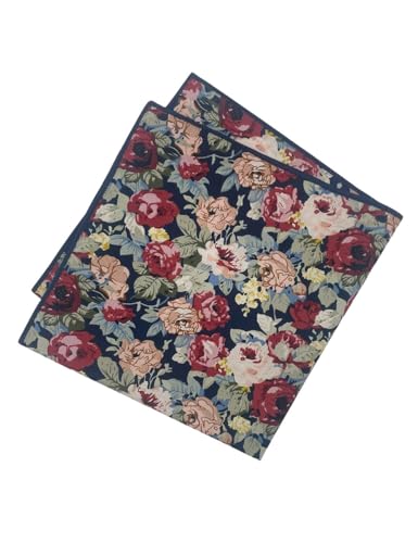 Image of Kebocis Men's Floral Pocket Square Handkerchief for Men