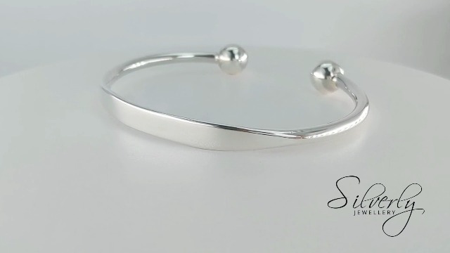 Bracelet Torque Réglable En Argent 925 Massif Silverly - Neuf Avec étiquettes