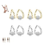 Lymphatic Earrings for Women Silver Zircon Hoop Huggie Earrings Dainty Fashion Jewelry Gifts