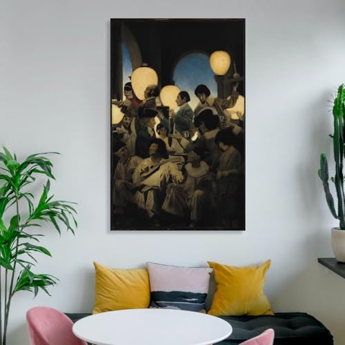 Affiche Maxfield Parrish A Venetian Night's Entertainment 60x90cm poster suspendre - 6