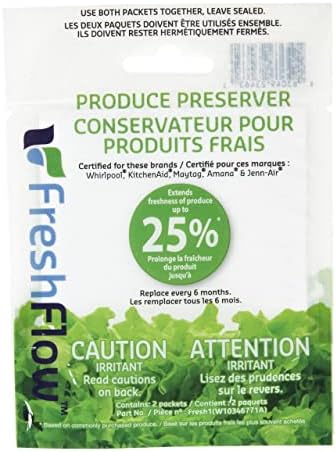 Whirlpool W10346771A Genuine OEM Produce Preserver Replacement Filters, Fits W11462816, P1KL6S1CS, P1FB6S1