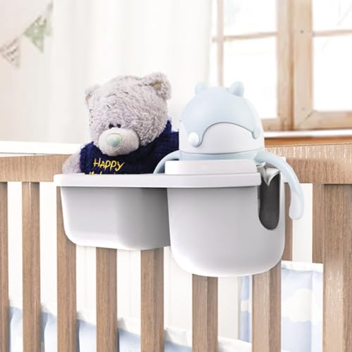 Image of Universal Kids Car Seat Snack Tray, 2 in 1 Cup Holder Snack Tray, Travel Tray for Toddlers Car Seat, Toddler Travel Essential Car Seat Accessories for Snacks, Toys, Books, Drink