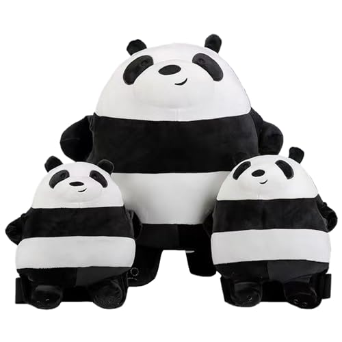 Otbushit 1 Set Butt Pads with Knee Pad, Cute Panda Ski Protective Gear Anti-Cold Anti-Fall for Scooters Snowboarding Roller Skating
