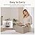 StorageWorks Storage Bins, Fabric Storage Bins for Shelves, Large Storage Baskets with Metal Frame, Closet Baskets and Bins with Handles, Brown and Beige, 2-Pack