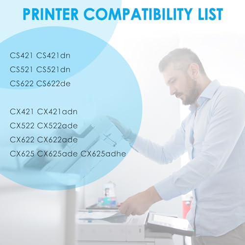 Image of LeciRoba Compatible 78C10 CS421 Toner Cartridge Replacement Set for Lexmark