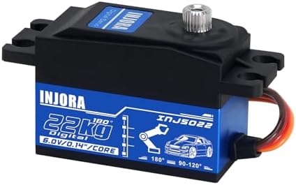 INJORA INJS022 22KG Low Profile Digital Servo for 1/10 RC Car Robot Model Upgrade