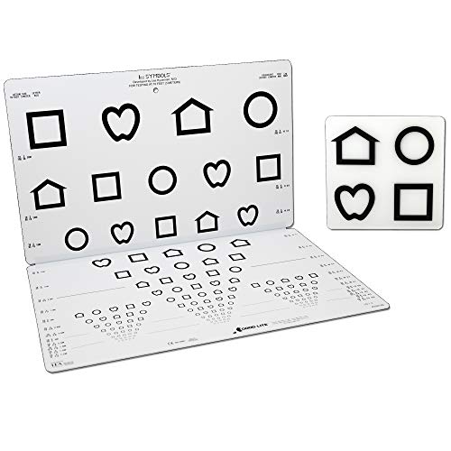DUKAL 3064 Tech-Med Illuminated Eye Chart, Tumbling E, 20' Test Distance, 9