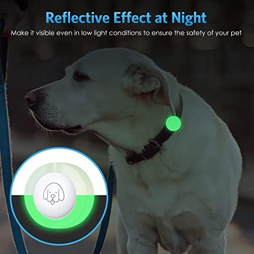Newest 2 Pack Airtag Dog Collar Holder Brifit Silicone Air Tag Cat Collar Case, Anti-Lost Apple Air Dog Tag Collar Fit for 0.86in Pet Dog Cat Collars Pet Air Tag Case, Black&Luminous Green