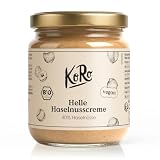 KoRo - Crema spalmabile di nocciole chiara bio 400 g - 40% nocciole italiane - Vegan - Senza olio di palma