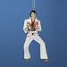 4.75" Elvis Presley in White Eagle Jumpsuit Christmas Ornament