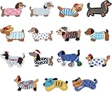 Parches termoadhesivos con motivos de animales, 17 unidades, varios diseños de perro salchicha, parches de autoadhesivos sin coser, reparación bordada, parches para ropa, mochilas, ropa, vaqueros