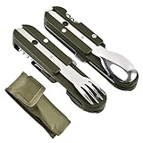 【Indispensables pour Extérieur】Ces outils de camping en plein air sont conçus pour résister aux conditions extérieures : acier inoxydable anti-rouille, design ergonomique et multifonctionnel. Que ce soit pour ouvrir une bouteille de bière, couper un sandwich ou manger une soupe, ils simplifient la vie en plein air