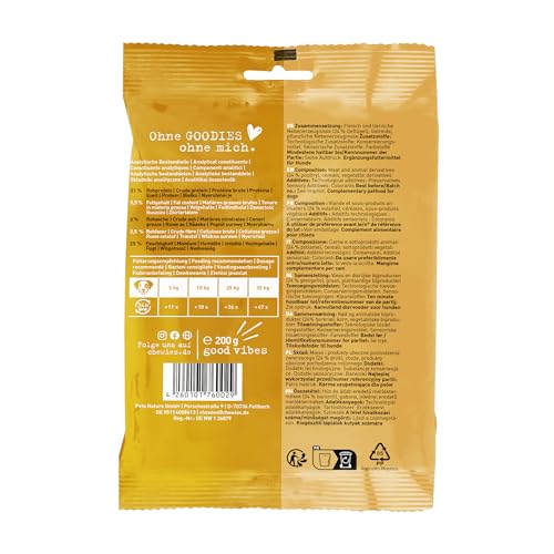 Chewies Goodies Maxi Geflügel Leckerlies für Hunde, 200g (1er Pack)