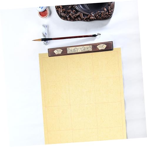 LALAFINA 80 Folhas Papel para prática de caligrafia com grade de arroz de 9 cm papel de carta papel