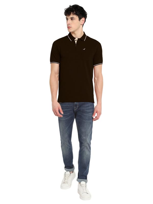 Image of AMERICAN CREW Polo Collar T-Shirt for Men with Pocket