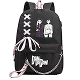 GO2COSY Anime DanDaDan Backpack Daypack Laptop Bag School Bag with USB port and Headphone Jack 10