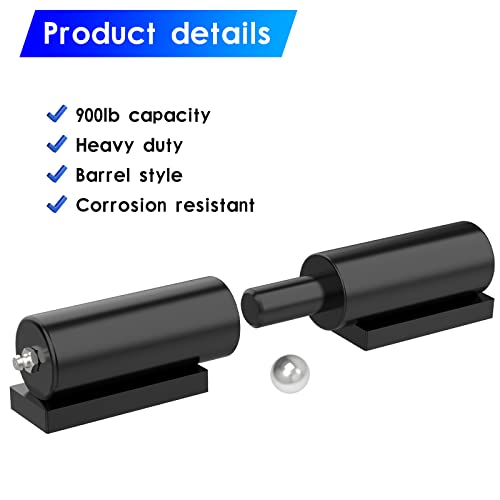 Letowe Heavy Duty Gate Hinges 7 Inches- 2 Pack Weld On Install Black Iron Barrel Hinge 900Lbs Capacity For Swing Door Trailer Ramp Metal Driveway Gate Drive Gate thumb #2