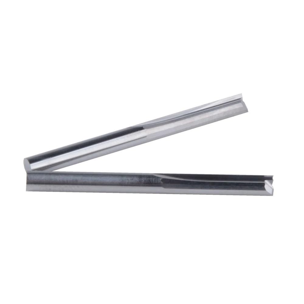 1 Uds brocas rebajadora de CNC de carburo sólido de doble filo, vástago de 3.175mm, fresa de ranura recta for grabado en madera y más