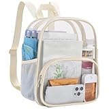 USPECLARE Clear Backpack for Stadium Events Small Clear Backpack 11.5x9.5x6 for Concert Sport Events Work Travel
