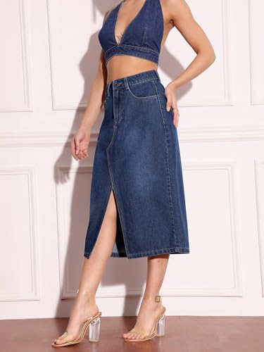 Image of Miss Chase Women Denim Skirt