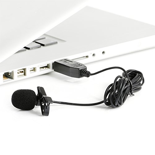 Saramonic Omnidirectional Lavalier Microphone with Standard Usb Output to Computers Professional Video Microphone (SR-ULM5)