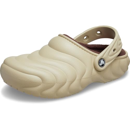 Image of Crocs Unisex Adult Classic Lined Overpuff & Geometric Fuzzy Clogs
