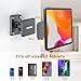 OHLPRO Magnetic Tablet Wall Mount for iPad, 360° Rotatable Drilling Base Holder with 2 Metal Plate, Fits Wall, Boat and Cabinet, Incompatible with MagSafe