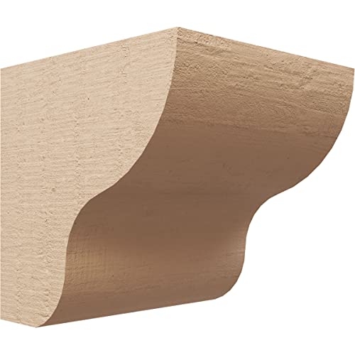 11"W x 11"D x 11"H Wide Greensboro Rough Cedar Woodgrain TimberThane Corbel, Primed Tan