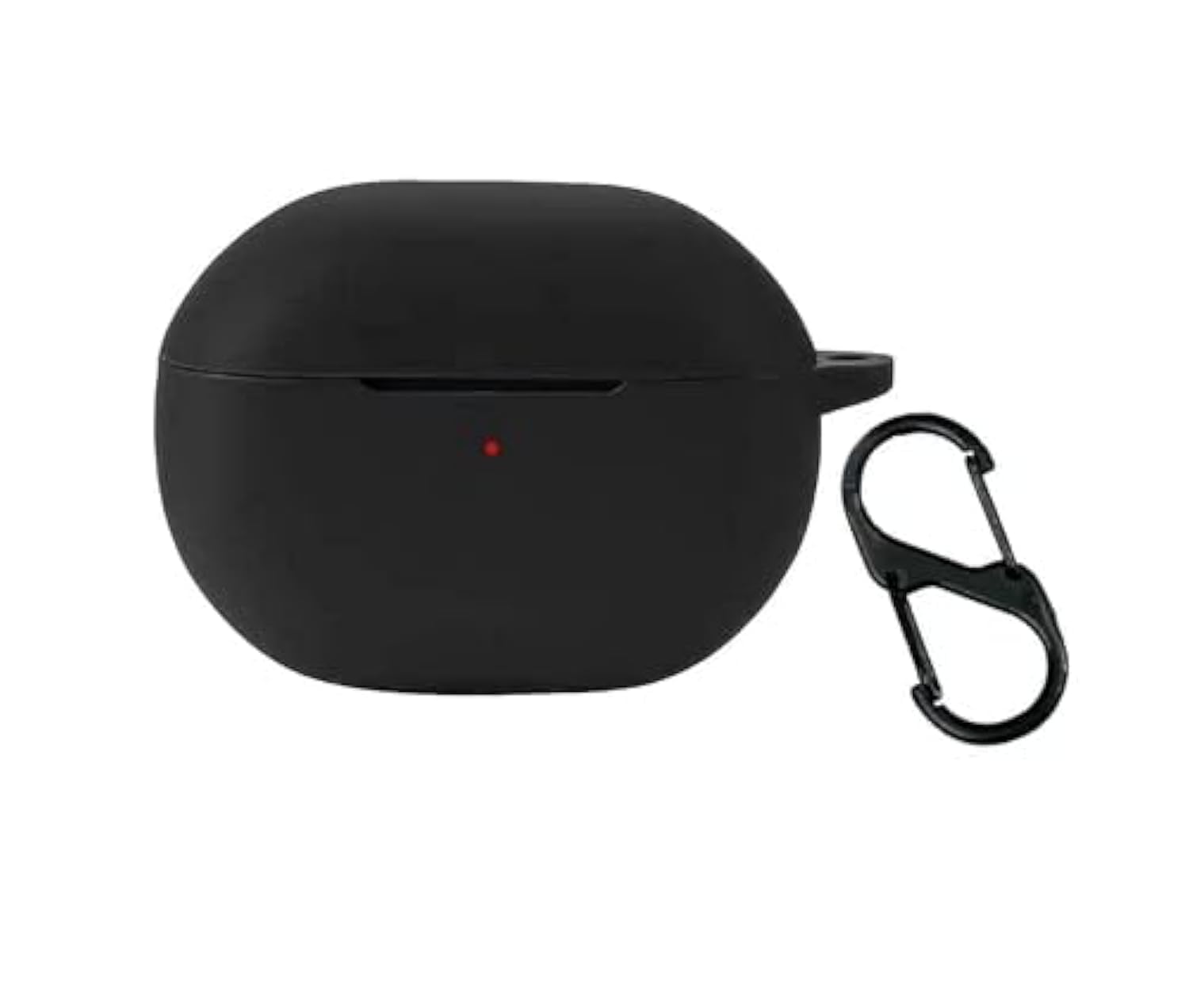 Generic Compatible Protective Case Cover for SoundPEATS Capsule3 Pro with Carabiner (Black)