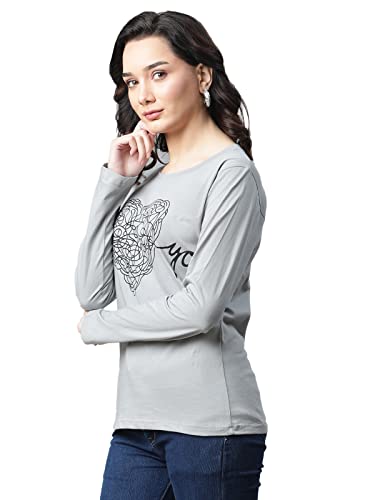 Image of OM SAI LATEST CREATION Women's Plain Lycra with Plain Design on HaOSLC-Sleeve Regular Fit Office wear,Casual wear Top