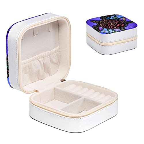 Boîte à bijoux tortue compacte pour organiser vos colliers sur la coiffeuse