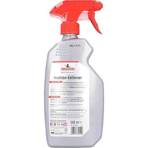 NIGRIN Performance Insectenverwijderaar, verwijdert zelfactief hardnekkige insectenresten, met werkingsindicator, 500 ml - Image 5
