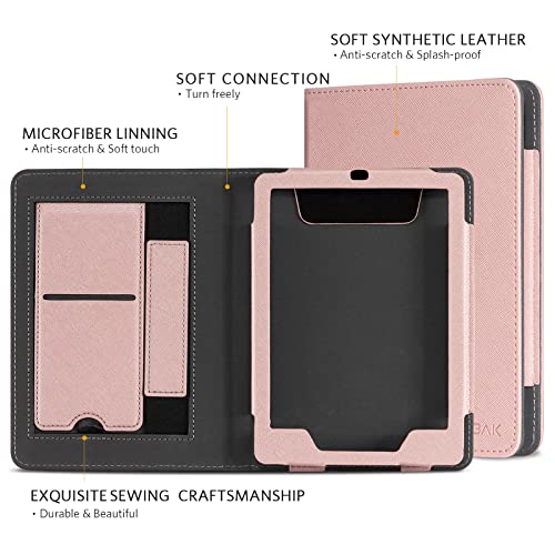 Image of CoBak Case with Stand for Kindle Paperwhite - Durable PU Leather Cover with Auto Sleep Wake, Card Slot, Hand Strap Feature - Fits Kindle Paperwhite 11th Generation 6.8 inch Signature Edition 2021 Released