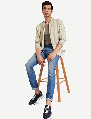 Image of Amazon Brand - Symbol Men Cotton Rich Stretchable Jeans | Casual Denim Relaxed Fit