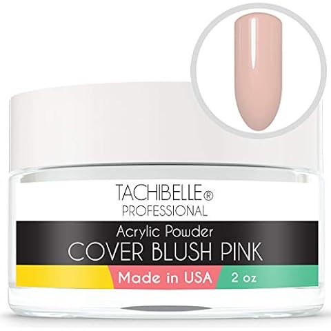 Tachibelle Professional Acrylic Nail System Acrylic Powder, 2 oz. Made in USA. Used in Professional Salons. (Cover Blush Pink 2oz) Cover