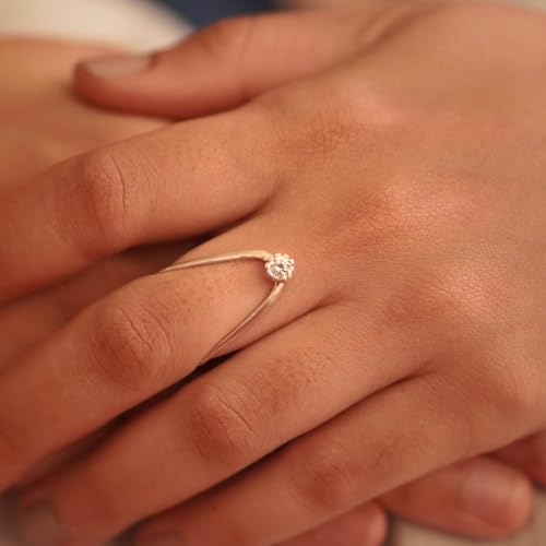 Image of Quirksmith 925 Sterling Silver Heirloom Rings /Vanki Rings with 925 Stamp And Certificate Of Authenticity /Gift for women (Radiant Vanki Ring)