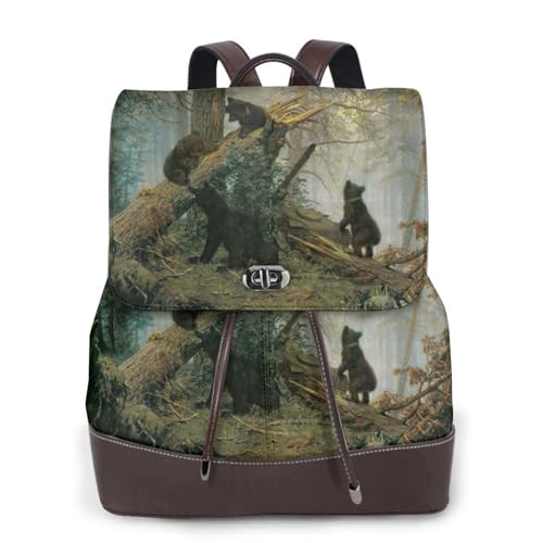 Sac à dos ordinateur portable motif ours noir votre allié douceur