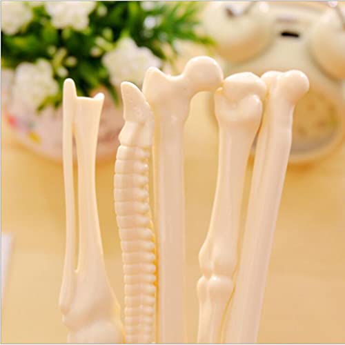 5 pçs formato de ossos decoração prática crianças estudantes caneta esferográfica escolar suprimento