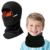 TUIORAN Kinder Sturmhaube Winter Thermo Balaclava Gesichtshaube für Jungen/Mädchen im Alter von 4-12 Jahren Skimaske Skimütze für Outdoor-Sports Skifahren, Radfahren, Rodeln