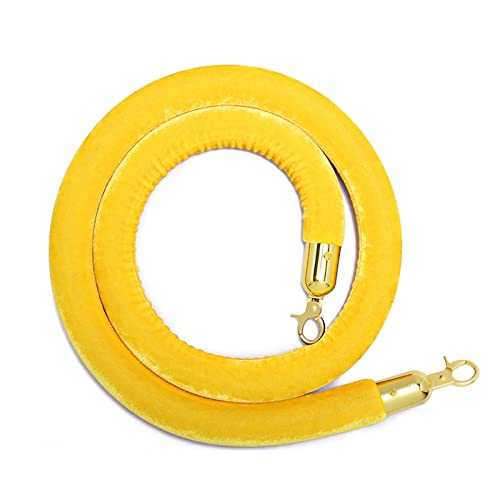 Corde de balisage jaune de 1,5m pour l'accueil de vos événements et hôtels