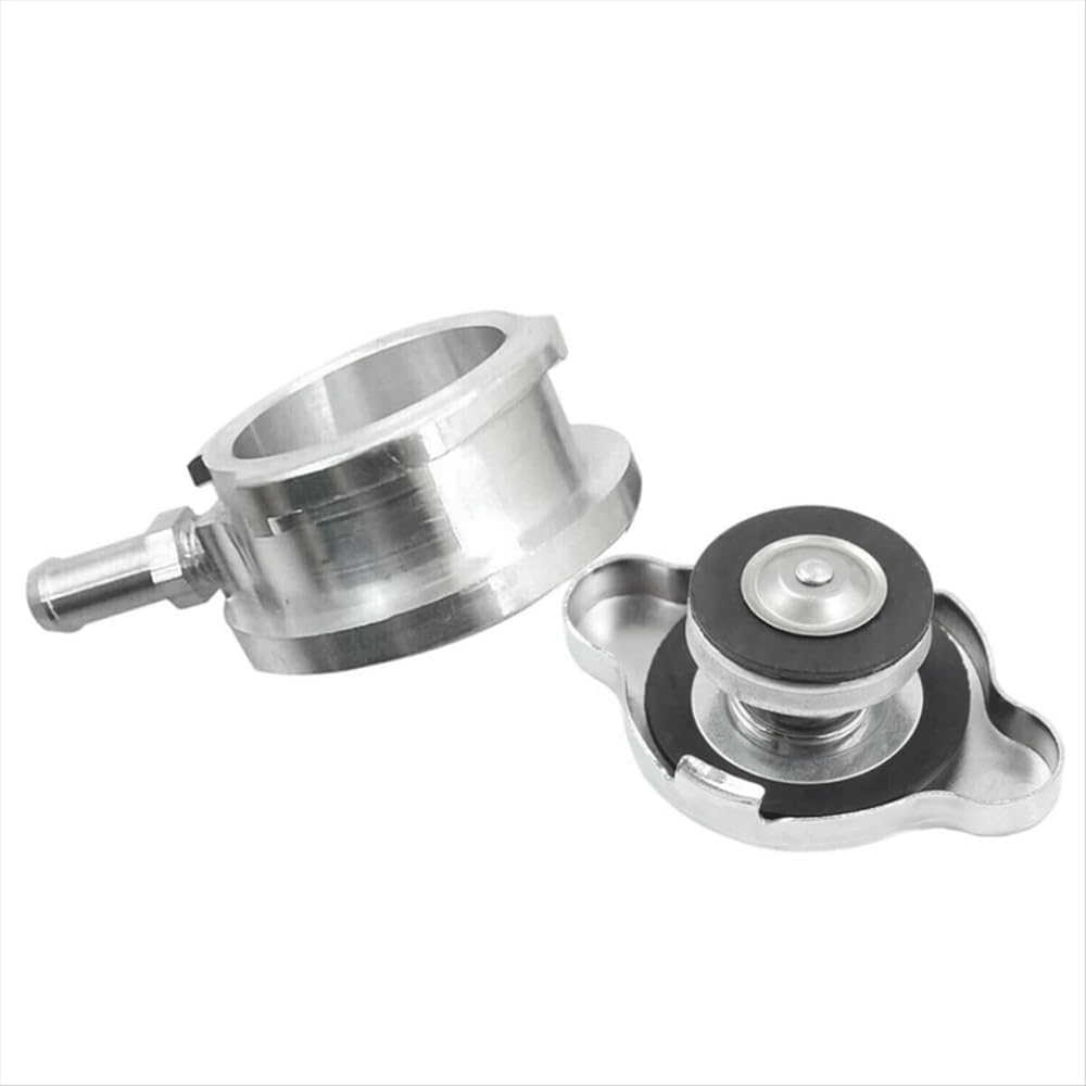 32mm 1.25 Inch Compatible Universal Radiator Fill Neck With 0.9 Bar Cap Suitable For Most Standard Radiators