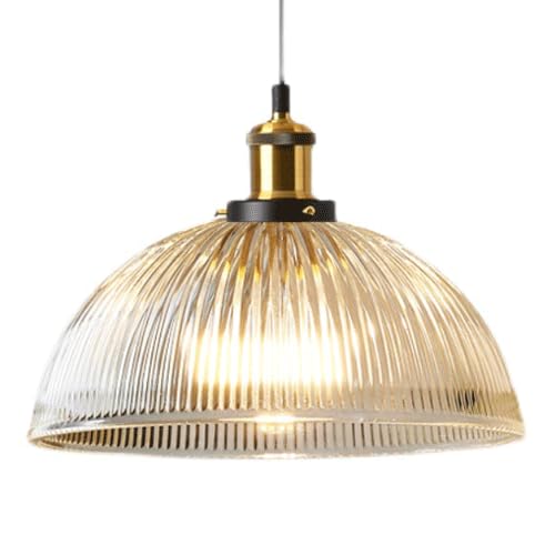 Lustre en verre E27 au style nordique et plafonnier encastré en forme de bol