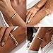 Aurevella Adjustable 14K Gold-Plated Women's Chain Bracelets, Bohemian Minimalist Fashion Layered Cuban Paper Clip Chain, Jewelry Gifts