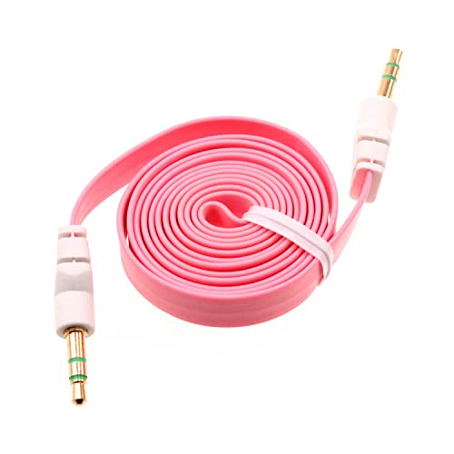 Cable auxiliar de audio plano con conector 3.5mm miniatura 1