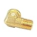 Nigo Industrial Co. Brass Barb Fitting, 90 Degree Elbow, NPT Female x NPT Male (1, 1/4