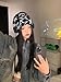 3 Pieces Y2K Beanie Spider Web Beanie Gothic Graphic Beanies Outdoor Winter Warm Knitted Hat for Men Women